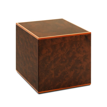 Burlwood Natural Cube Urn