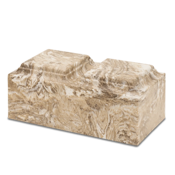 Khaki Cultured Marble Dual Urn