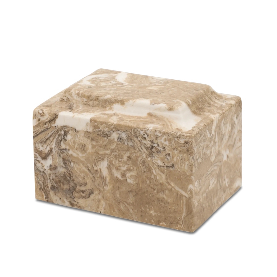 Khaki Cultured Marble Urn