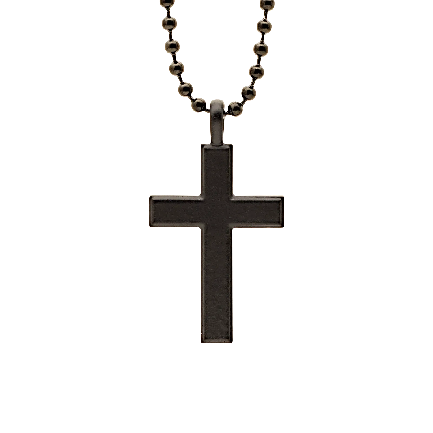 Stainless Steel Cross - Black Finish