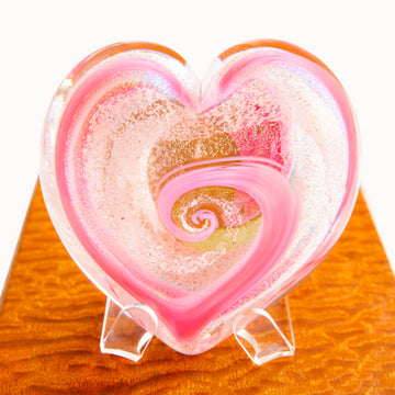 Heart Pink Gold Silver