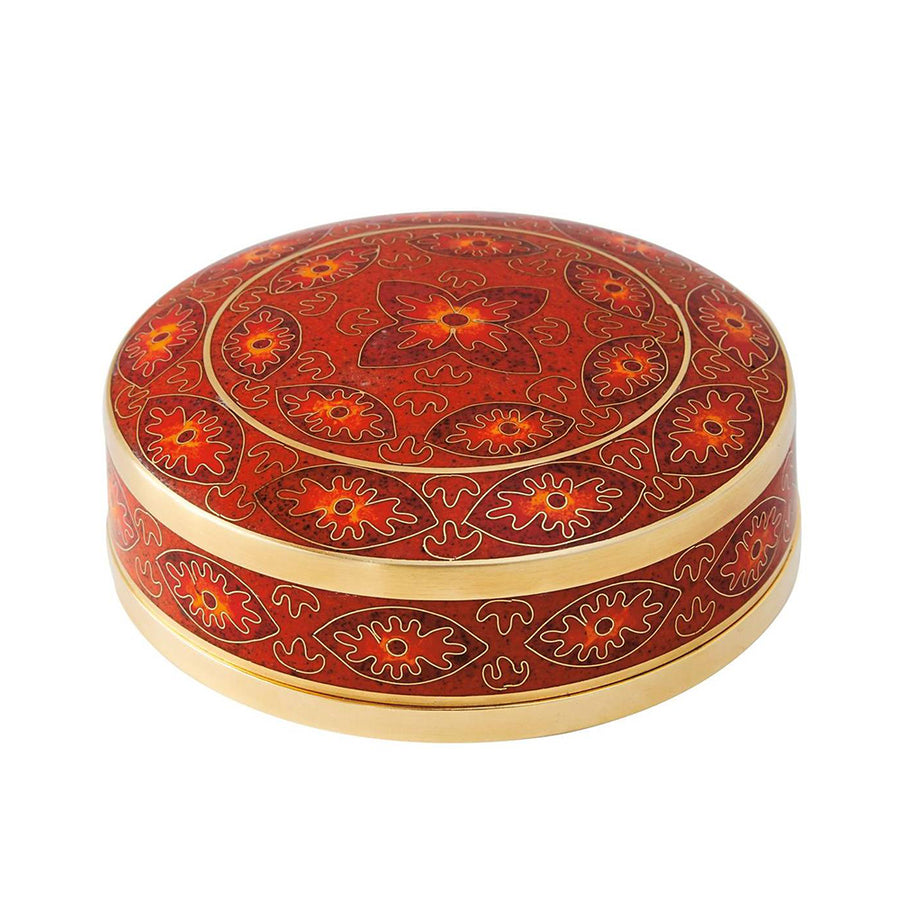 Red Rosette Cloisonne Miniature