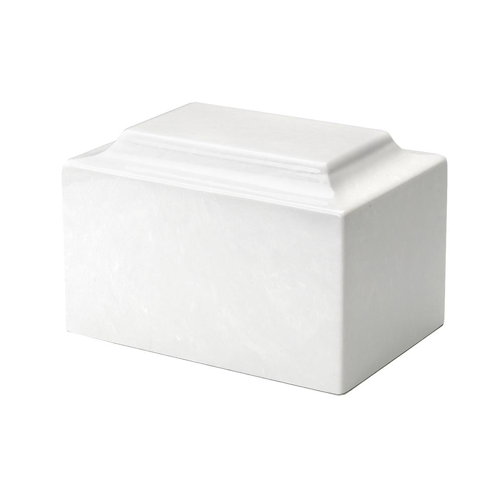 アート作品[WHITE BURIAL 1] Rising Angel White Memorial Urn | Funeral Urn for Ashes