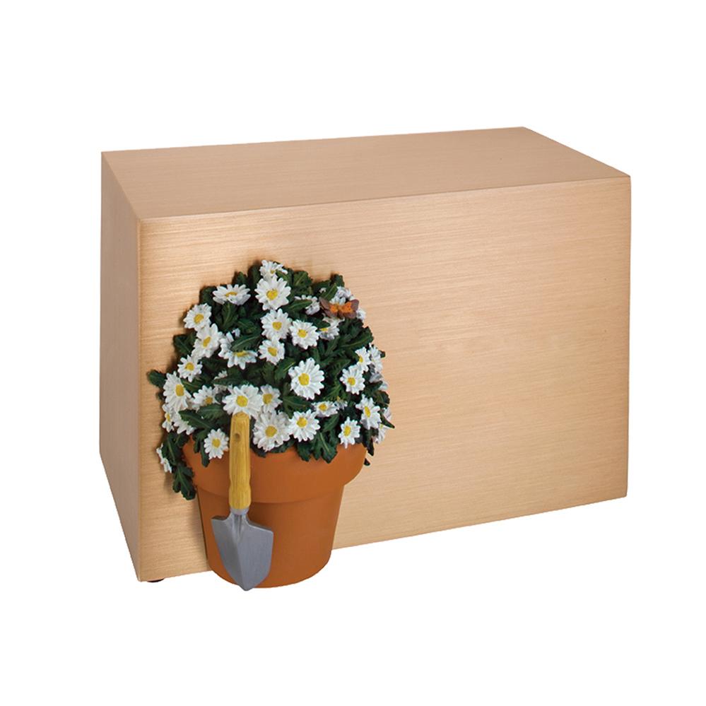 Brushed Bronze Horizontal Urn