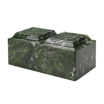 Meadow Green Cultured Marble Dual Urn