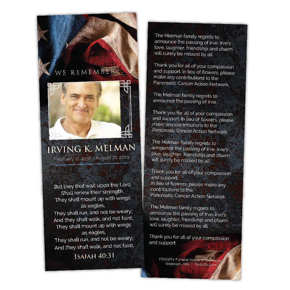 Veteran Salute Bookmark