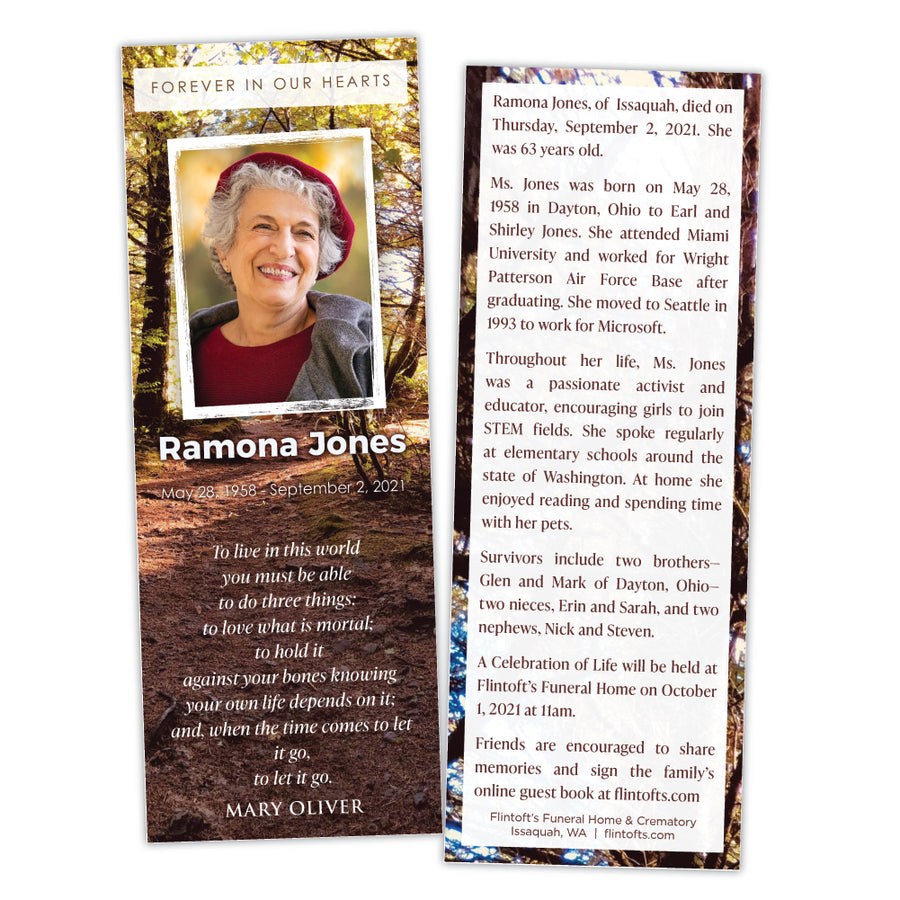 Autumn Hike Bookmark