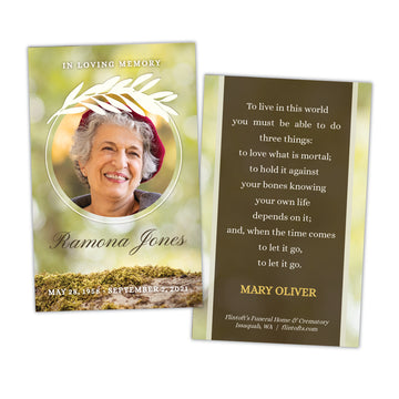 Peaceful Bough Prayer Card