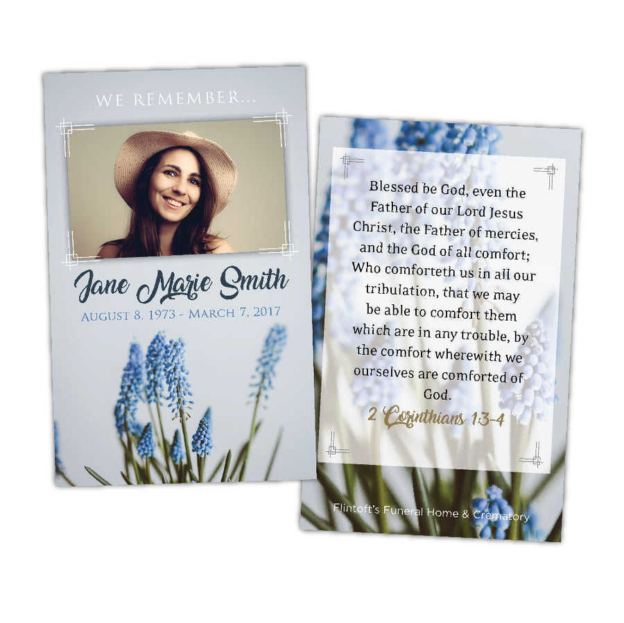 Muscari Memories Prayer Card