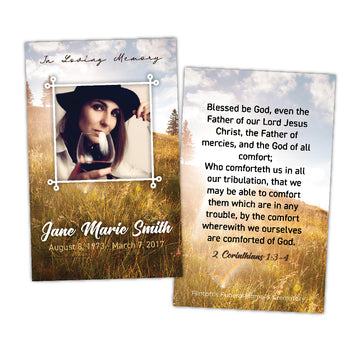 Sunset Field Prayer Card