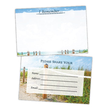 Beach Memories I Remember Card